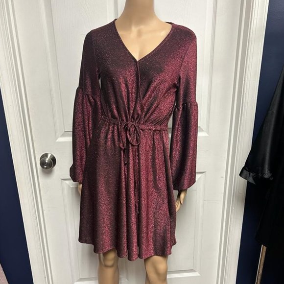 HOTWY V Neck Cocktail Dress - Picture 2 of 6